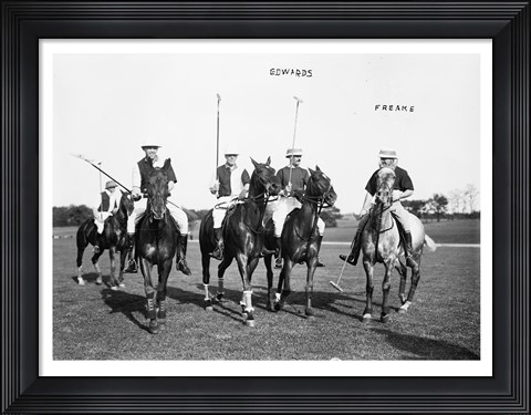 Framed Edwards Freake and others Polo Print