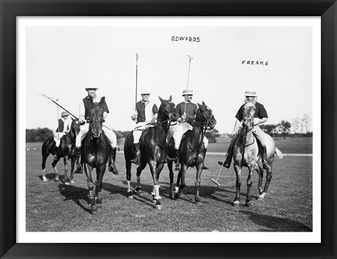 Framed Edwards Freake and others Polo Print