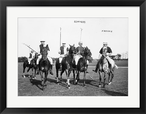 Framed Edwards Freake and others Polo Print