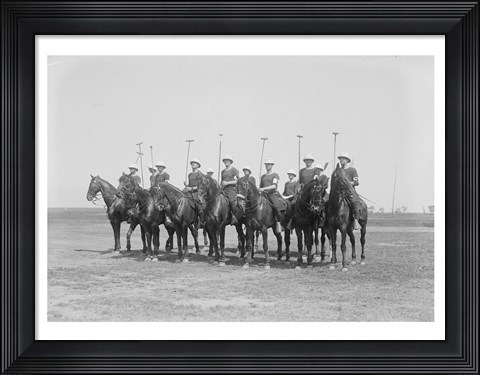 Framed Police Show Polo Team Print