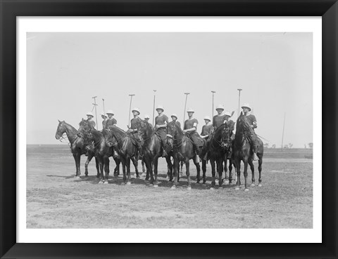 Framed Police Show Polo Team Print