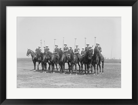 Framed Police Show Polo Team Print