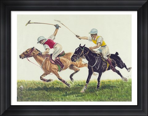 Framed Polo action Print