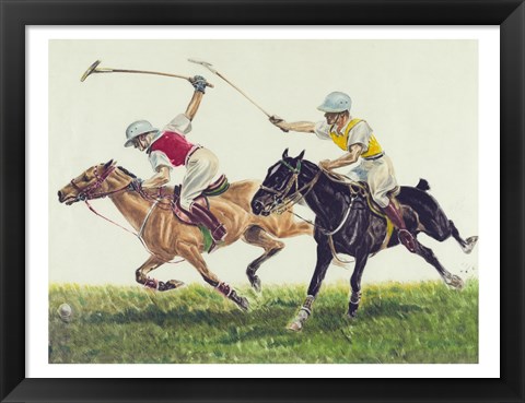 Framed Polo action Print