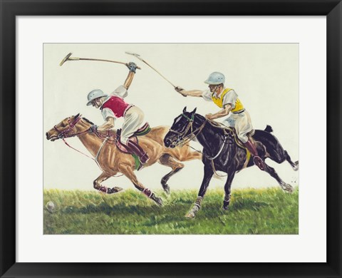 Framed Polo action Print