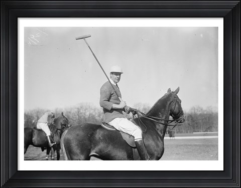 Framed Polo black and white Print