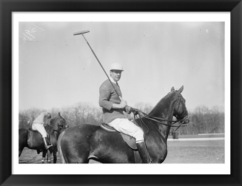 Framed Polo black and white Print