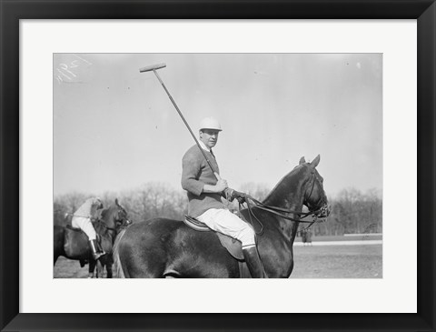 Framed Polo black and white Print