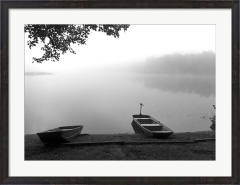 Framed Early Morning Fishing Print