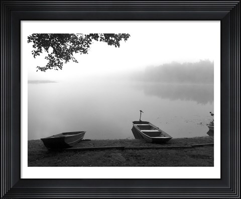 Framed Early Morning Fishing Print