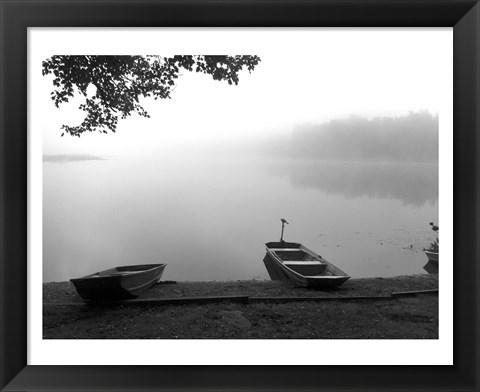 Framed Early Morning Fishing Print