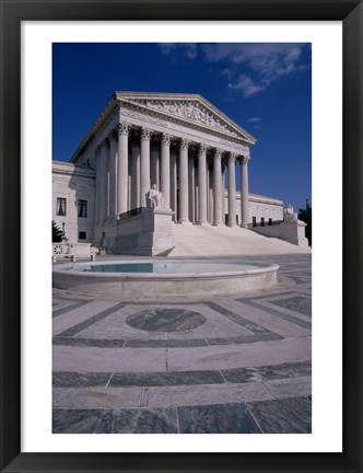 Framed Facade of the U.S. Supreme Court, Washington, D.C., USA Vertical Print