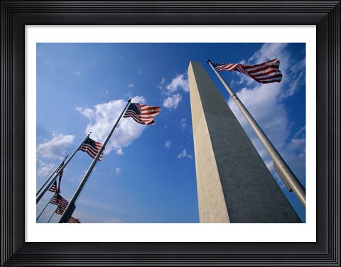 Framed Low angle view of the Washington Monument, Washington, D.C., USA Print