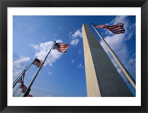 Framed Low angle view of the Washington Monument, Washington, D.C., USA Print