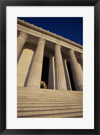 Framed Facade of the Lincoln Memorial, Washington, D.C., USA Print