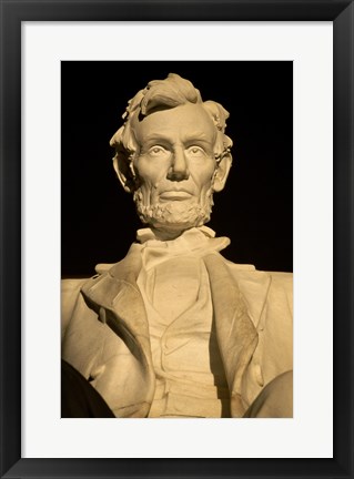 Framed Close-up of the Lincoln Memorial, Washington, D.C., USA Print