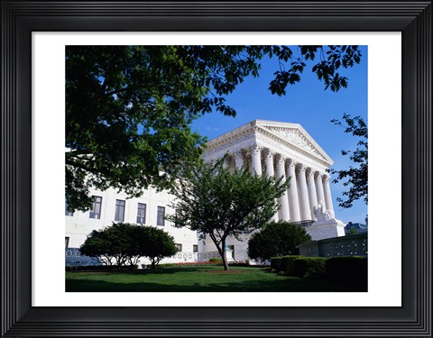 Framed Exterior of the U.S. Supreme Court, Washington, D.C., USA Print