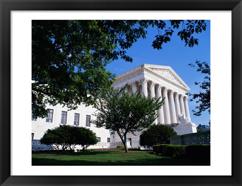 Framed Exterior of the U.S. Supreme Court, Washington, D.C., USA Print