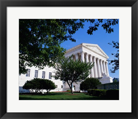 Framed Exterior of the U.S. Supreme Court, Washington, D.C., USA Print