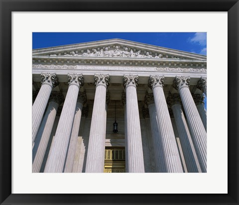 Framed Low angle view of the U.S. Supreme Court, Washington, D.C., USA Print