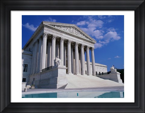 Framed Facade of the U.S. Supreme Court, Washington, D.C., USA Print
