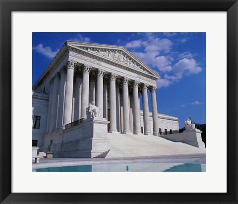 Framed Facade of the U.S. Supreme Court, Washington, D.C., USA Print