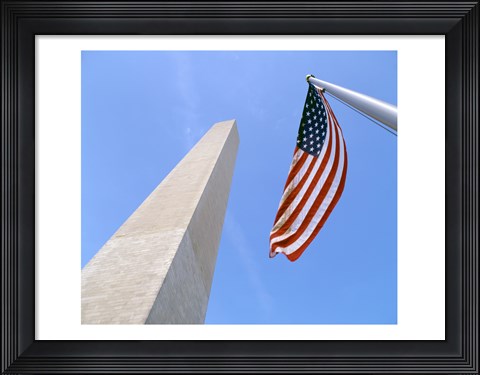 Framed Low angle view of the Washington Monument, Washington, D.C., USA Print