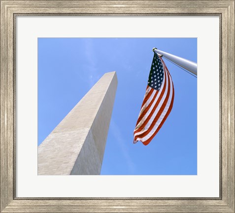 Framed Low angle view of the Washington Monument, Washington, D.C., USA Print