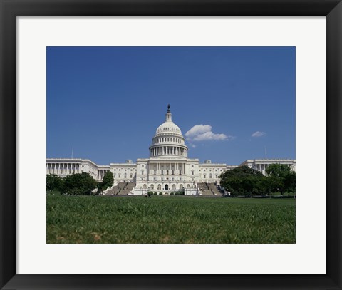 Framed Facade of the Capitol Building, Washington, D.C. Print