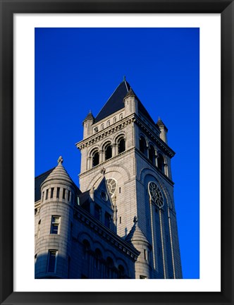 Framed Low angle view of a post office, Old Post Office Building, Washington DC, USA Print