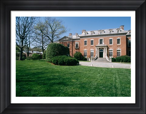 Framed USA, Washington DC, Georgetown, Dunbarton Oaks House Print