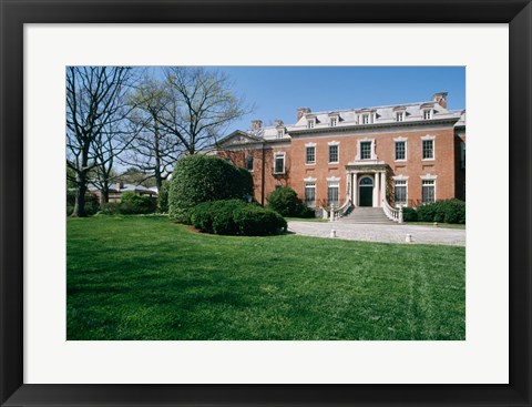 Framed USA, Washington DC, Georgetown, Dunbarton Oaks House Print