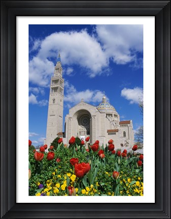 Framed Basilica of the National Shrine of the Immaculate Conception, Washington D.C., USA Print