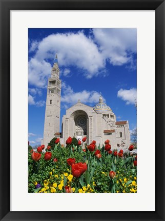 Framed Basilica of the National Shrine of the Immaculate Conception, Washington D.C., USA Print