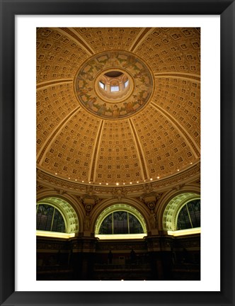 Framed Interiors of a library, Library of Congress, Washington DC, USA Print