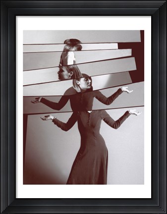 Framed Broken Mirror Portrait Print