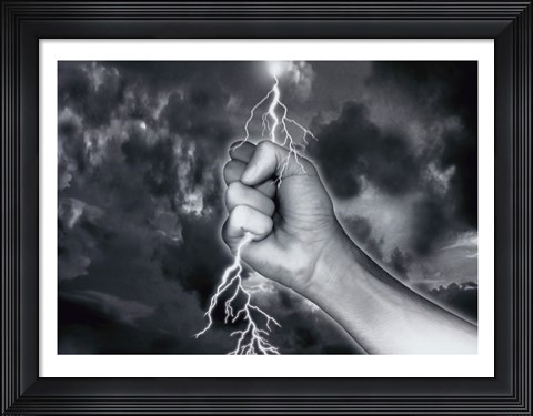 Framed Lightning Print