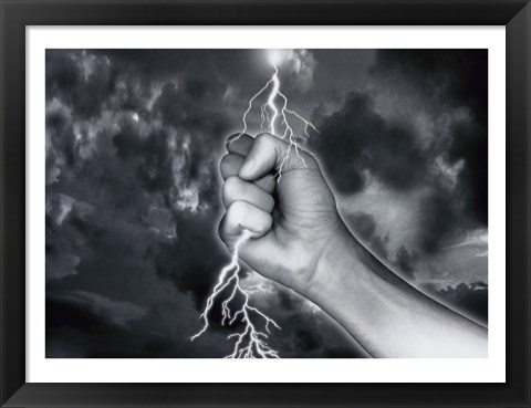 Framed Lightning Print