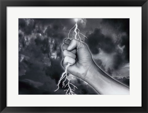 Framed Lightning Print