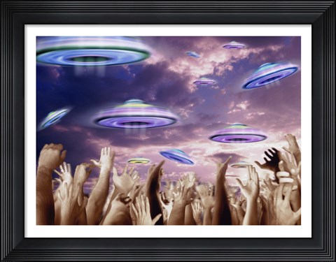 Framed UFOS Print