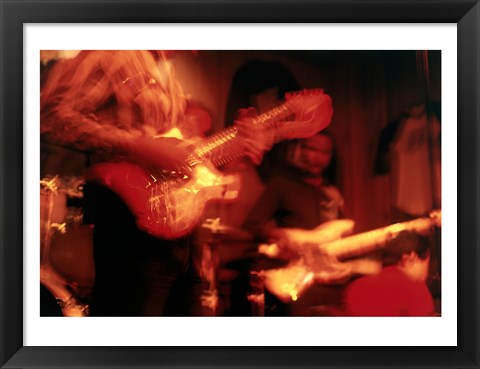 Framed Guitars Print