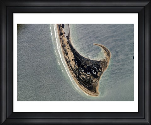 Framed Provincetown Cape Cod photographed from space Print