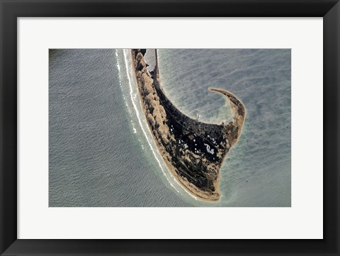 Framed Provincetown Cape Cod photographed from space Print