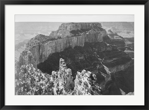 Framed Close-in view of curved cliff, Grand Canyon National Park, Arizona Print