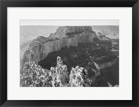 Framed Close-in view of curved cliff, Grand Canyon National Park, Arizona Print