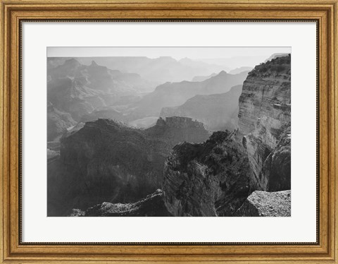 Framed View, looking down, Grand Canyon National Park, Arizona, 1933 Print