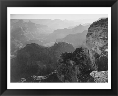 Framed View, looking down, Grand Canyon National Park, Arizona, 1933 Print