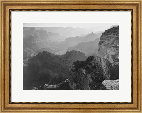 Framed View, looking down, Grand Canyon National Park, Arizona, 1933 Print