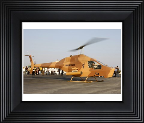 Framed Iranian Revolutionary Guard Air Force Shahed 285 Sharifi Print