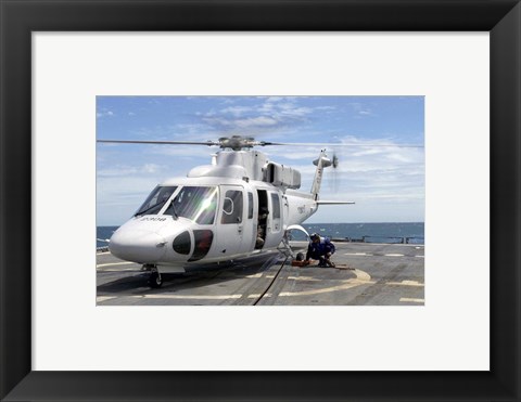 Framed Royal Thai Navy Sikorksy S-76B Print